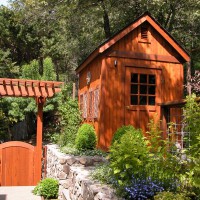 Photo Thumbnail #7: Gate with arbor for access into garden.  Garden...