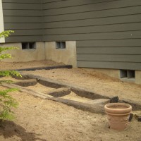 Photo Thumbnail #22: Railroad ties to create stepdown in garden....