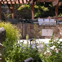 Photo Thumbnail #3: Outdoor kitchen with infrared grill from Marin...