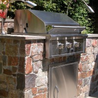 Photo Thumbnail #2: Close-up of outdoor kitchen.