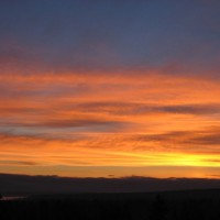 Photo Thumbnail #8: Colorful sky seen from our hot tub