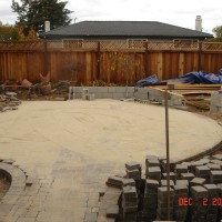 Photo Thumbnail #10: construction of the outdoor kitchen begins....