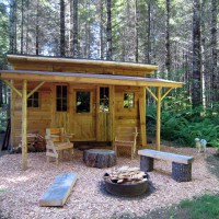 Photo Thumbnail #15: July 26th.  The Cowboy Cabin is finished!  Now...