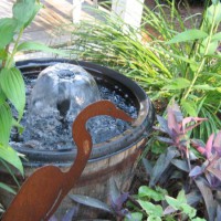 Photo Thumbnail #5: Small pond feature. Side yard near porch.