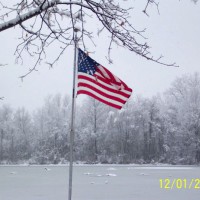 Photo Thumbnail #12: we decided to leave our flag out all year, we...