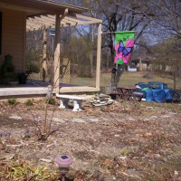 Photo Thumbnail #3: BEFORE entrance to side yard with added pergola...