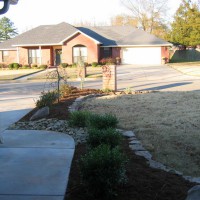 Photo Thumbnail #4: A veiw of the new landscaping from the front door.