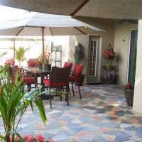 Photo Thumbnail #2: The 'umbrella stage' --we completed our patio...