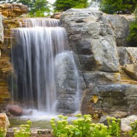 Photo Thumbnail #3: Close-up view of the main 10-foot waterfall....