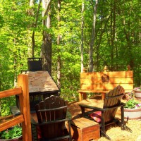 Photo Thumbnail #1: husband made the bench and the fence.