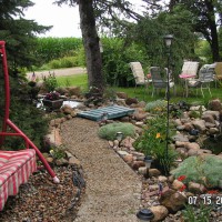 Photo Thumbnail #3: Sidewalk from the back yard that leads you over...