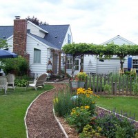 Photo Thumbnail #13: View of the back of the house. Pergola covered...