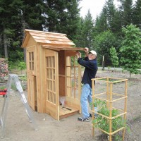 Photo Thumbnail #14: 7-18-2010  Von built this garden shed in...