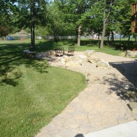 Photo Thumbnail #2: Patio with Techo-Bloc Flagstone pavers,...