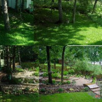 Photo Thumbnail #24: View of shade garden before and after