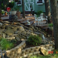 Photo Thumbnail #3: View of upper bed and falls for water feature