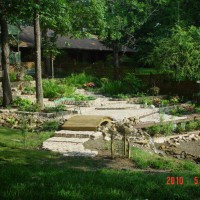 Photo Thumbnail #8: Middle falls of water feature and shade garden