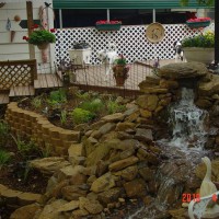 Photo Thumbnail #7: Upper bed and start of water feature