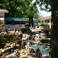 Photo Thumbnail #6: View of sitting area by upper falls