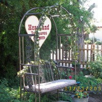 Photo Thumbnail #15: I found this bench at Big Lots and had the sign...