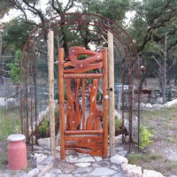 Photo Thumbnail #3: This gate leads into the shade garden. Built of...