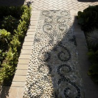 Photo Thumbnail #2: Pebble mosaic pavement of beach pebbles.