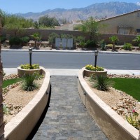 Photo Thumbnail #5: Looking from our porch, down the new walkway,...