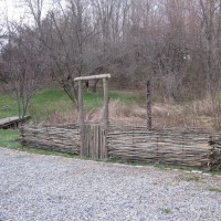 Photo Thumbnail #6: 4 - 3'x6' raised beds enclosed by wattle fence...