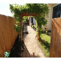 Photo Thumbnail #5: Side yard leading to the pool.  Has raised...