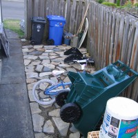 Photo Thumbnail #4: Our side yard was a pea gravel that flew...