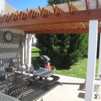 Photo Thumbnail #10: Finished Pergola (including stain)