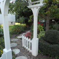 Photo Thumbnail #3: Looking through the arbor my husband made.