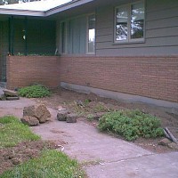 Photo Thumbnail #1: Sidewalk! Dirt! 42 years of neglect!