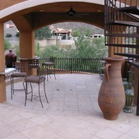 Photo Thumbnail #2: Sunken patio seating area for entertaining.