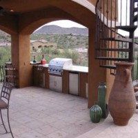 Photo Thumbnail #1: Upscale outdoor room with outdoor kitchen and...