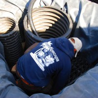 Photo Thumbnail #10: installing the basin for the pondless waterfall