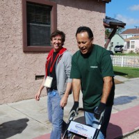 Photo Thumbnail #14: Tamping the driveway for rubber installation