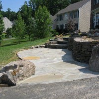 Photo Thumbnail #22: I had the stone set in concrete. Glad I did, too. 