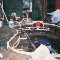 Photo Thumbnail #4: Framing the spa-ool and adding in the pipes