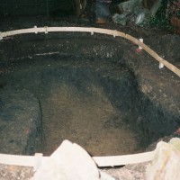 Photo Thumbnail #3: Digging out the spa-ool in the same shape and...