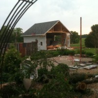 Photo Thumbnail #1: This is what our yard looked like minutes after...