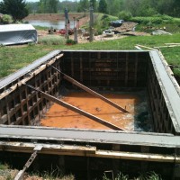 Photo Thumbnail #3: Our lap pool in progress.Richard poured a...