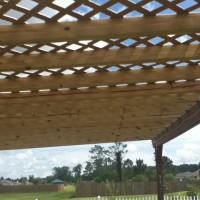 Photo Thumbnail #29: Another view of the Lattice roof of the Hammock...