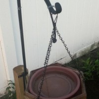 Photo Thumbnail #23: This is a water dish for the birds. I wired it...