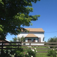 Photo Thumbnail #1: Front of house from road. There is a maple tree...