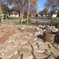 Photo Thumbnail #13: After sheet mulching the lawn and piling up a...