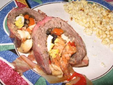 Matambre Served for a BBQ Feast