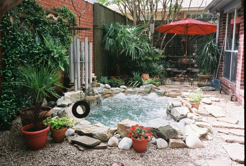 Turn a pond into a spa