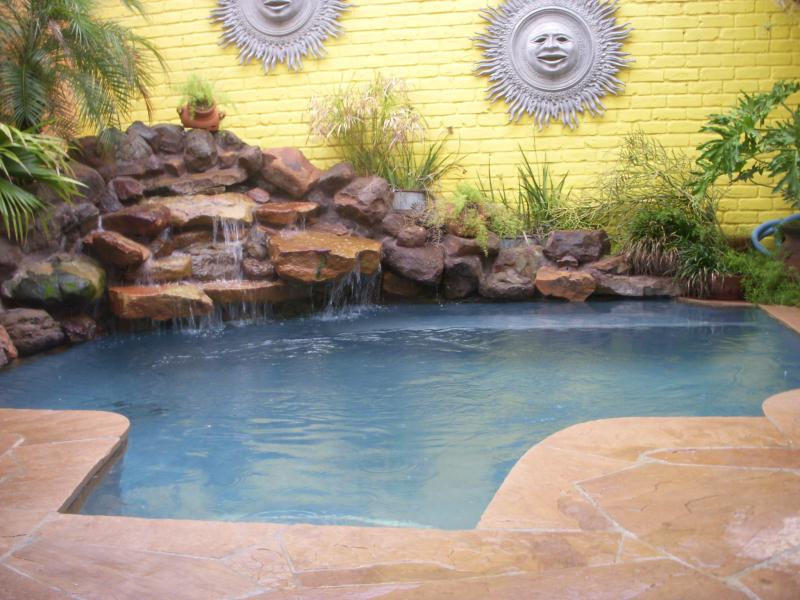 Pool incorporated into a small space