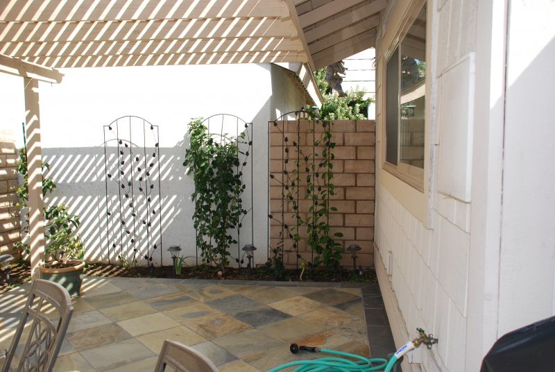 Use trellises to cover a wall